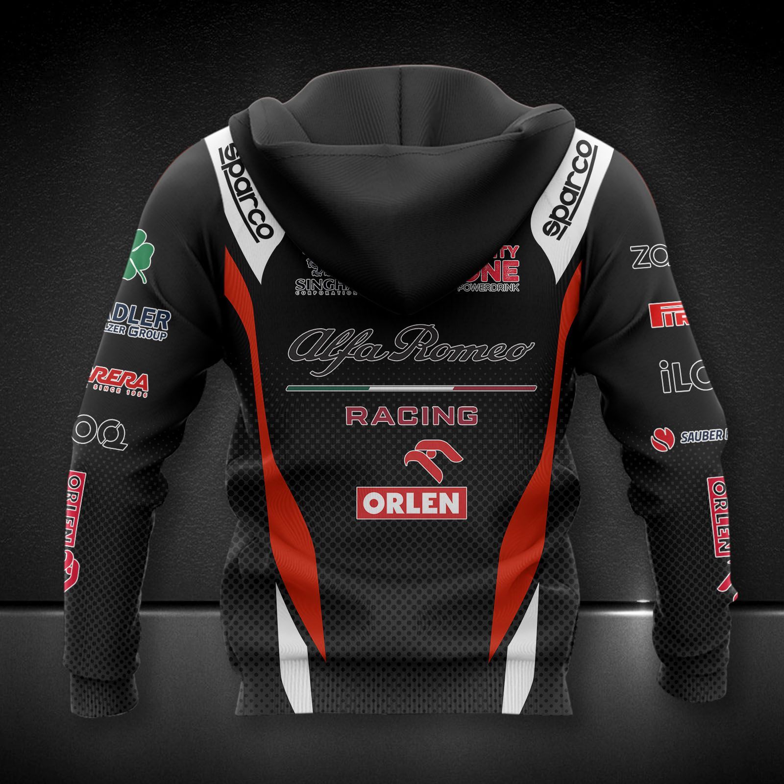 Alfa Romeo Racing ORLEN Printing T-Shirt, Polo, Hoodie, Zip, Bomber 9117