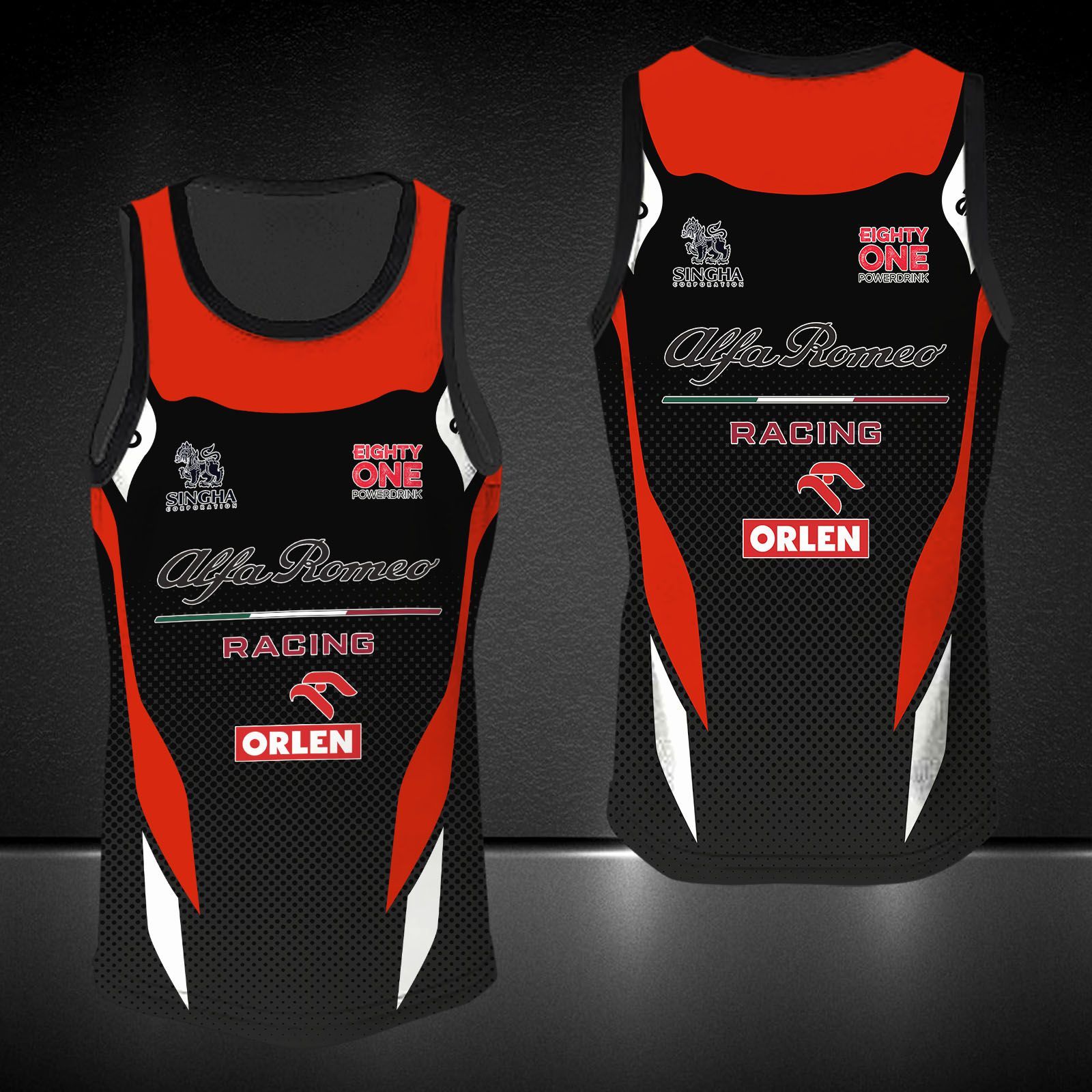 Alfa Romeo Racing ORLEN Printing T-Shirt, Polo, Hoodie, Zip, Bomber 9117