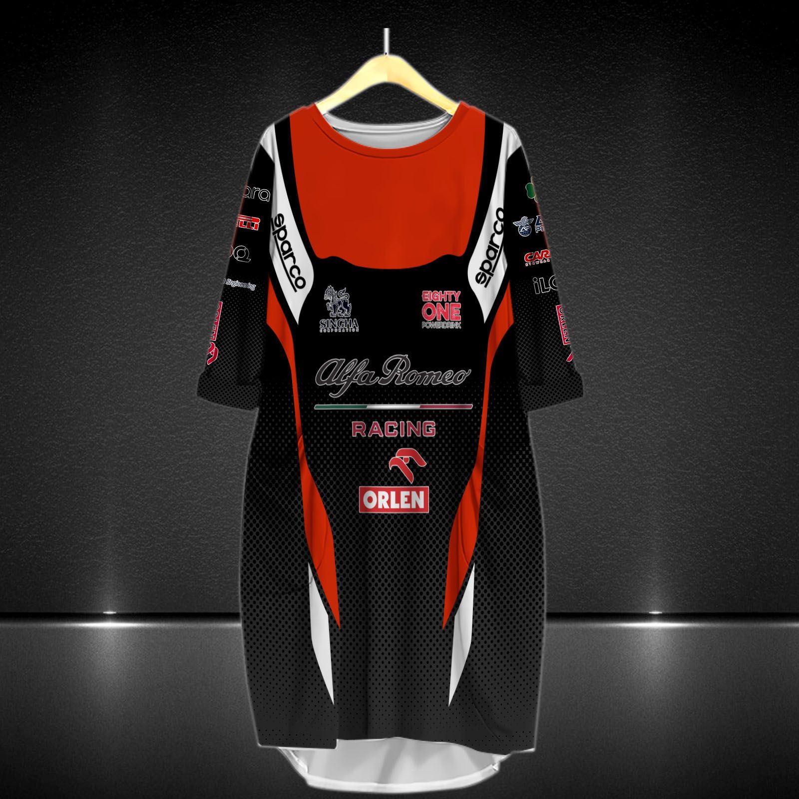 Alfa Romeo Racing ORLEN Printing T-Shirt, Polo, Hoodie, Zip, Bomber 9117