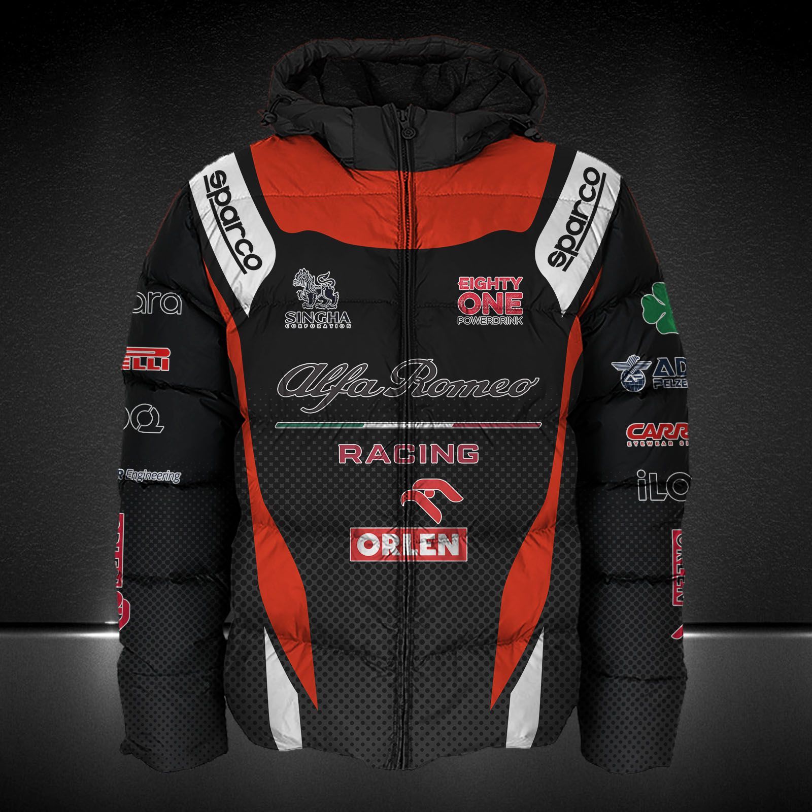 Alfa Romeo Racing ORLEN Printing T-Shirt, Polo, Hoodie, Zip, Bomber 9117