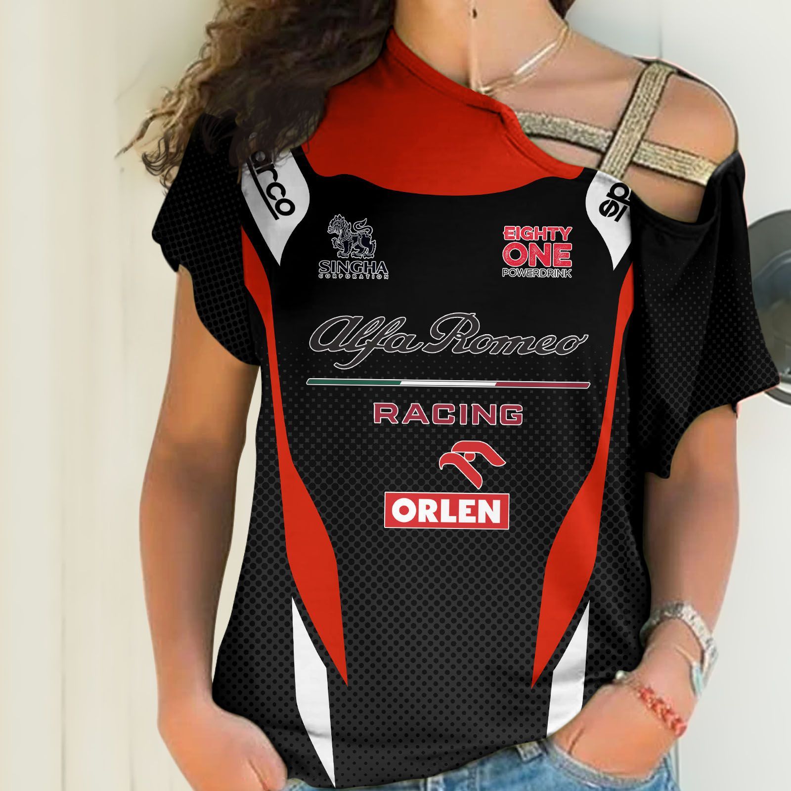 Alfa Romeo Racing ORLEN Printing T-Shirt, Polo, Hoodie, Zip, Bomber 9117