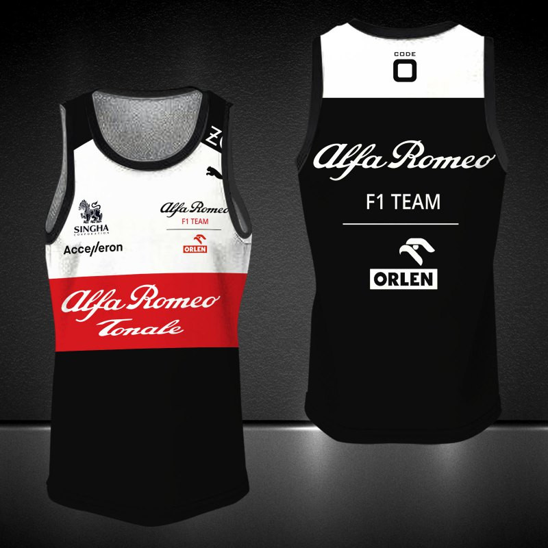 Alfa Romeo Racing ORLEN Printing T-Shirt, Polo, Hoodie, Zip, Bomber 9683