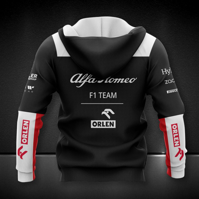 Alfa Romeo Racing ORLEN Printing T-Shirt, Polo, Hoodie, Zip, Bomber 9683