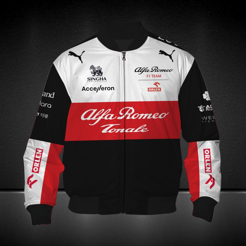 Alfa Romeo Racing ORLEN Printing T-Shirt, Polo, Hoodie, Zip, Bomber 9683