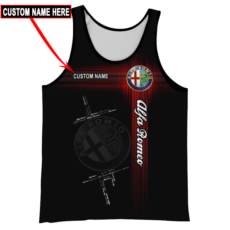 Alfa Romeo Skull Tshirt, sweatshirt, Polo, Hawaiian, Hoodie 3D Apparel Full Printing Custom Name