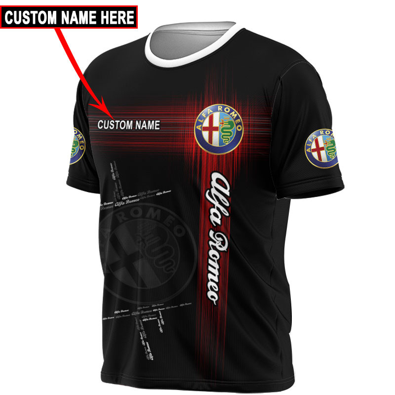 Alfa Romeo Skull Tshirt, sweatshirt, Polo, Hawaiian, Hoodie 3D Apparel Full Printing Custom Name