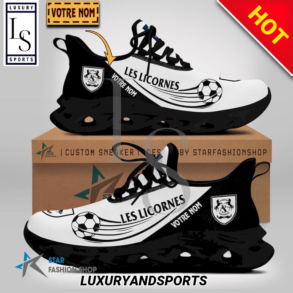 Amiens SC Ligue 2 Custom Name Max Soul Shoes