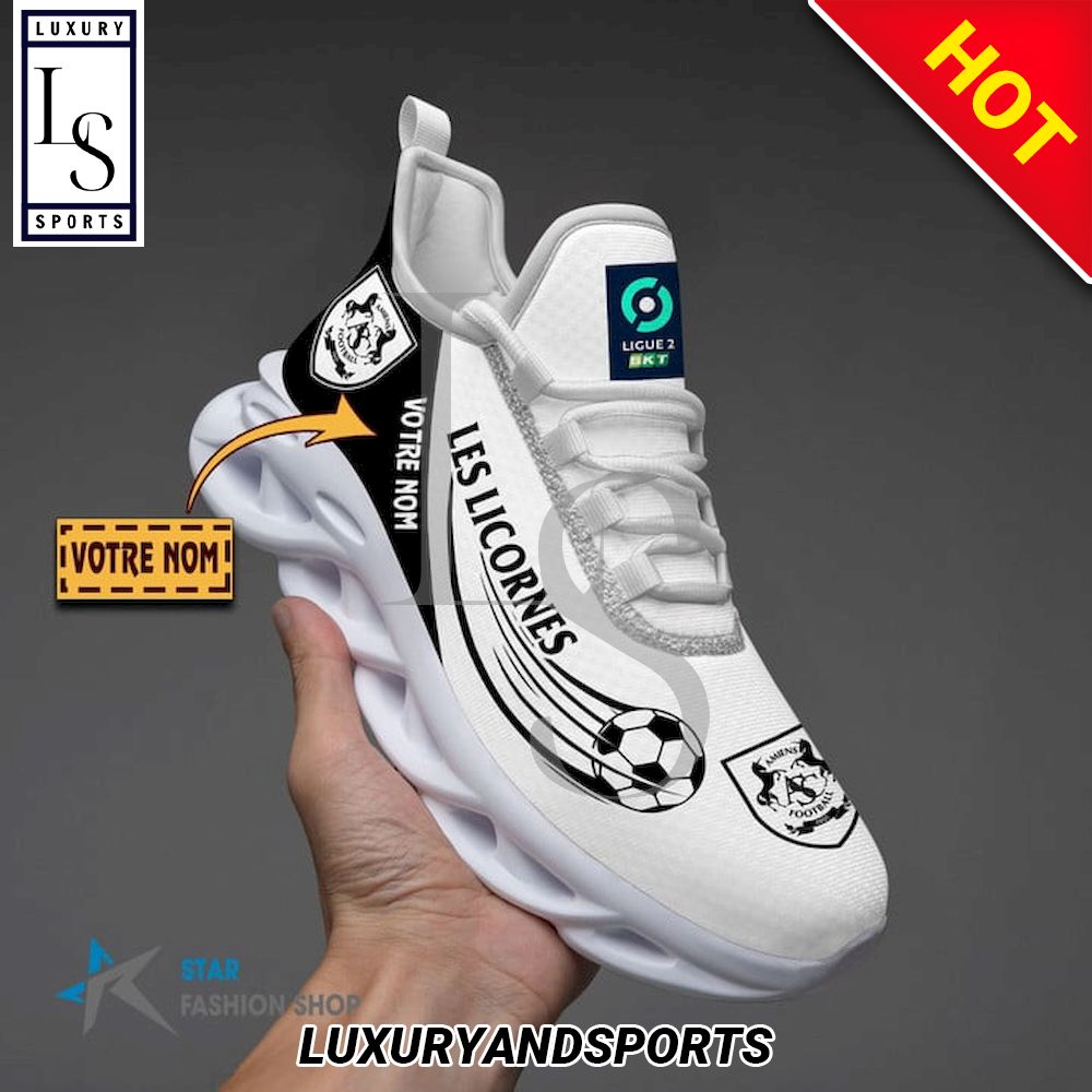 Amiens SC Ligue 2 Custom Name Max Soul Shoes