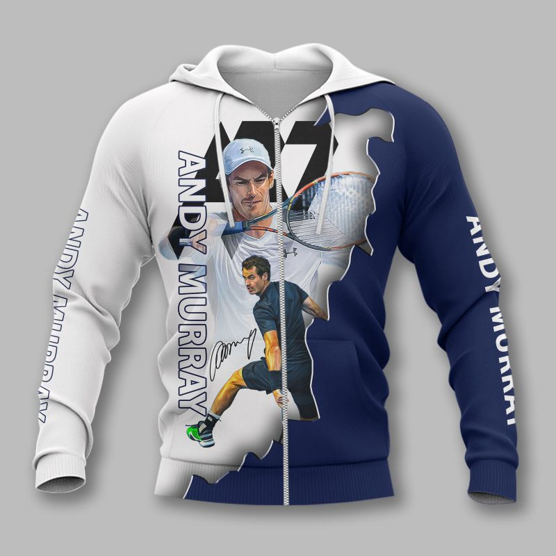Andy Murray Printing T-Shirt, Polo, Hoodie, Zip, Bomber 11024