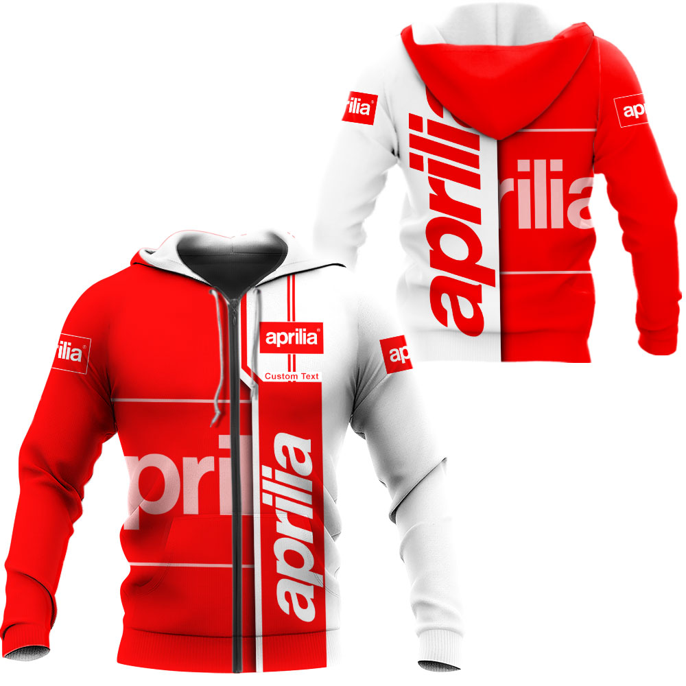 Aprilia 3D Apparel Zip Hoodie,Pant,Polo, Button Hawaii Shirt Personalized
