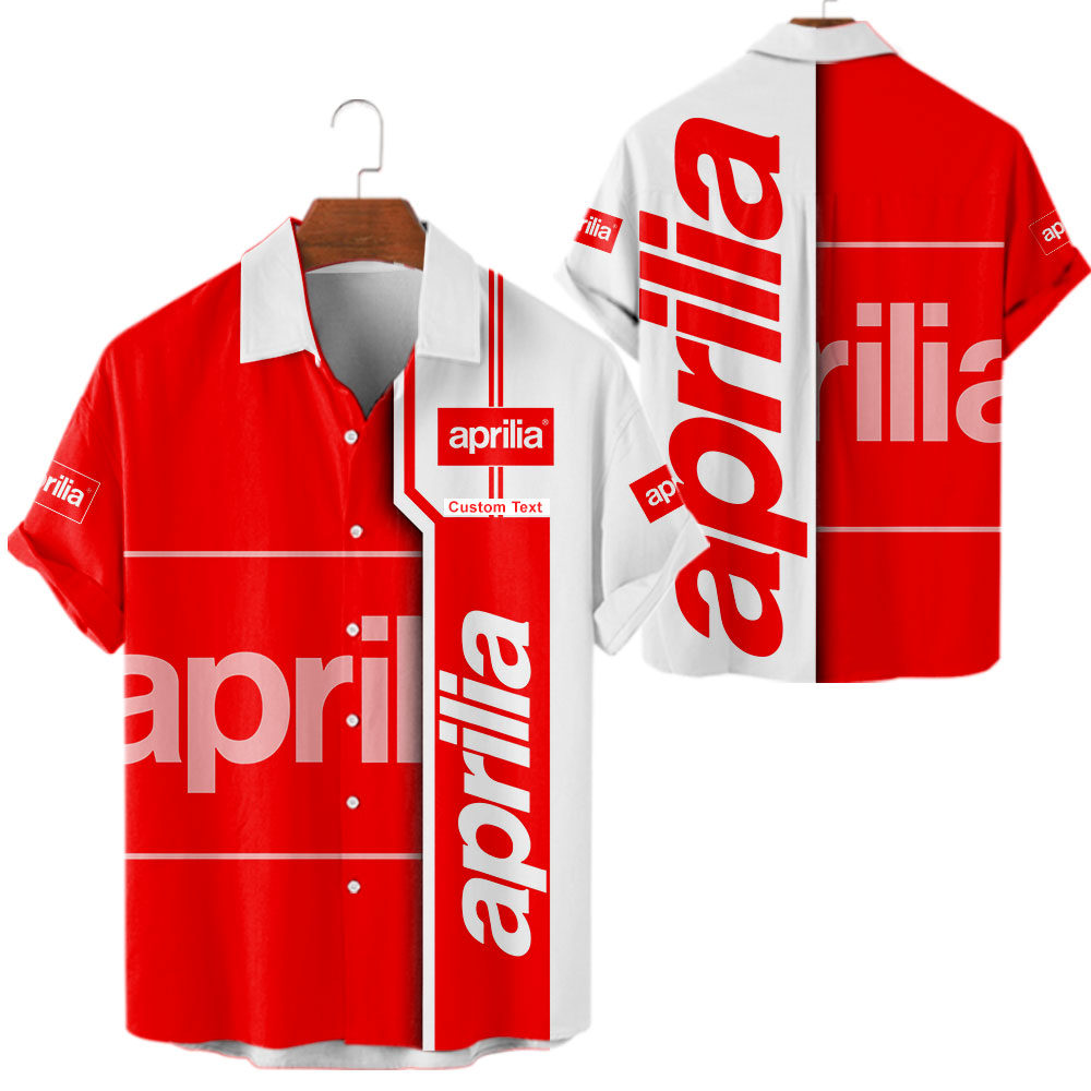 Aprilia 3D Apparel Zip Hoodie,Pant,Polo, Button Hawaii Shirt Personalized