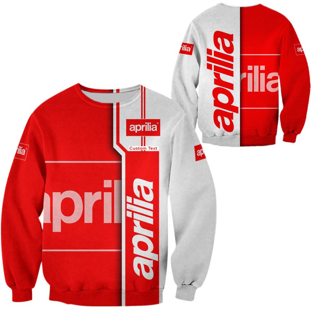 Aprilia 3D Apparel Zip Hoodie,Pant,Polo, Button Hawaii Shirt Personalized
