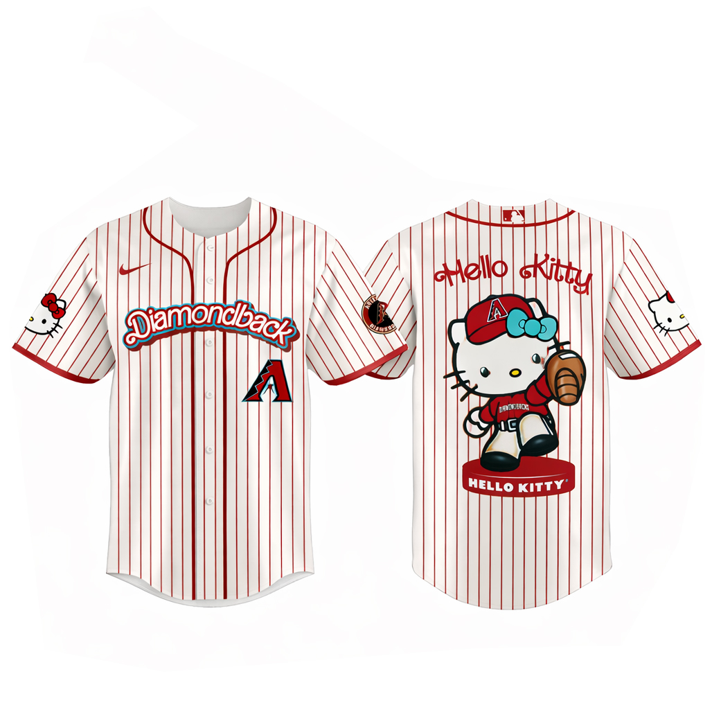 Arizona Diamondbacks Major League Baseball 2026 Hello Kitty Baseball Jersey