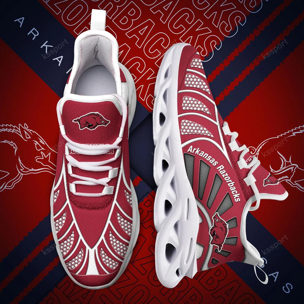 Arkansas Razorbacks Max Soul Clunky, Black And White Running Shoes