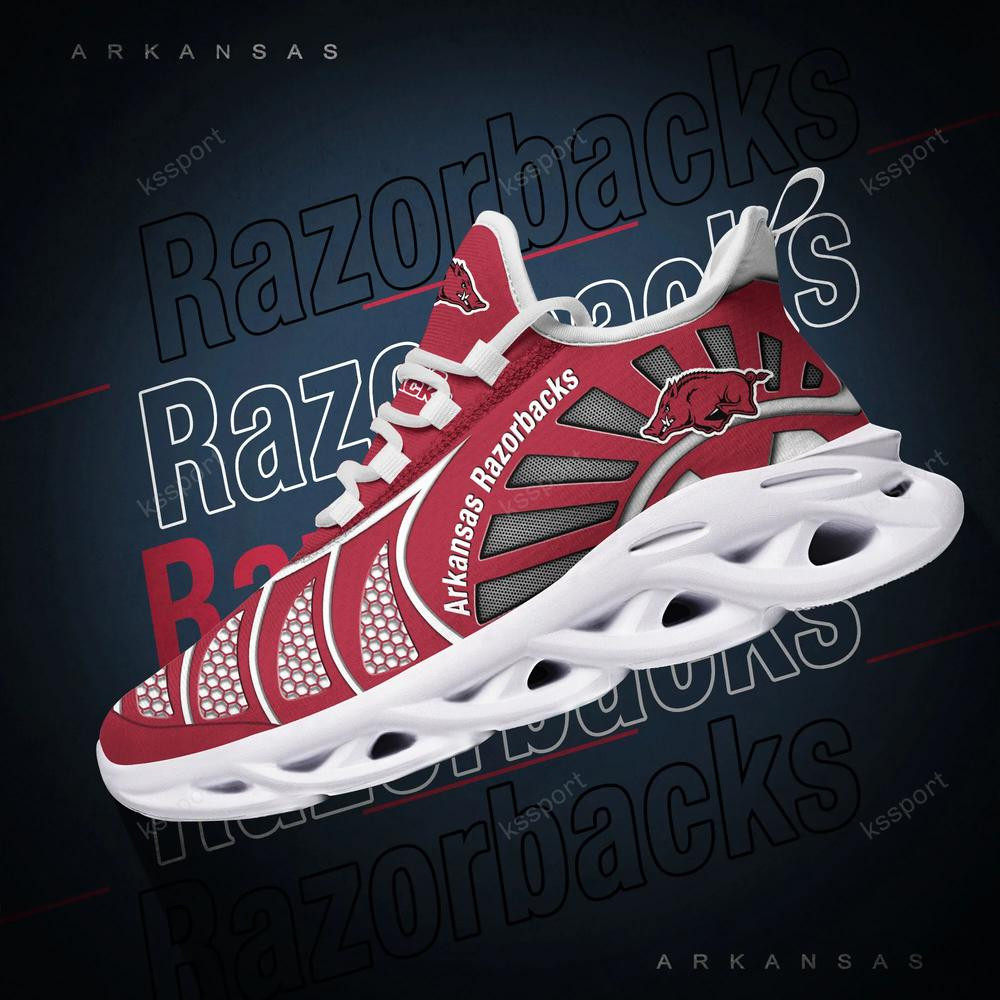 Arkansas Razorbacks Max Soul Clunky, Black And White Running Shoes