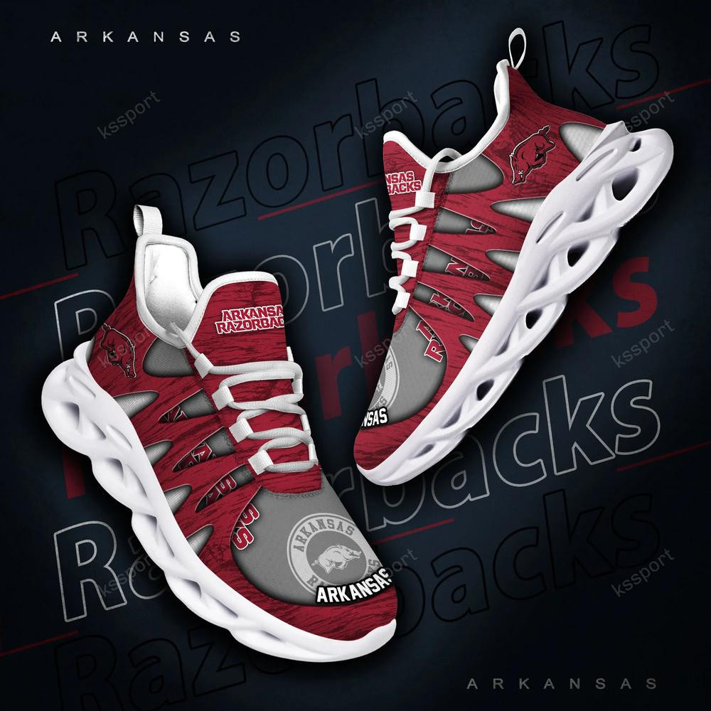 Arkansas Razorbacks Max Soul Shoes, Running Sneakers
