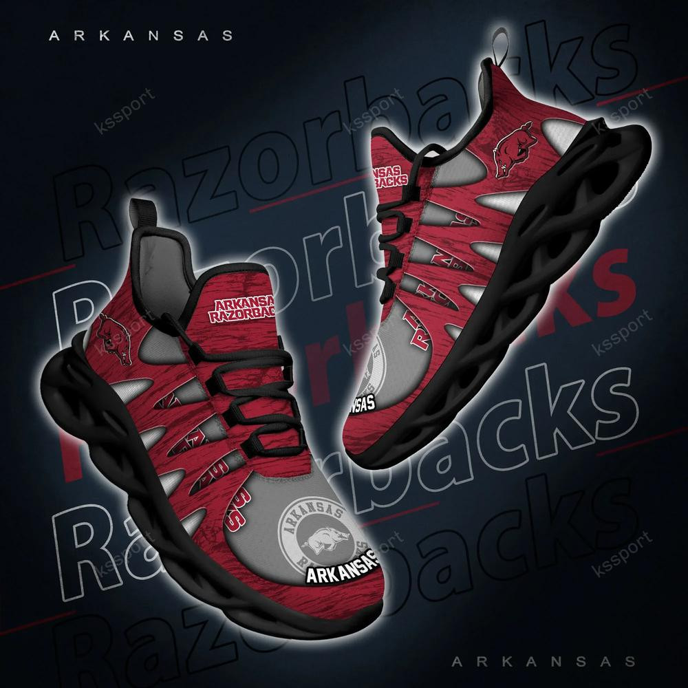 Arkansas Razorbacks Max Soul Shoes, Running Sneakers