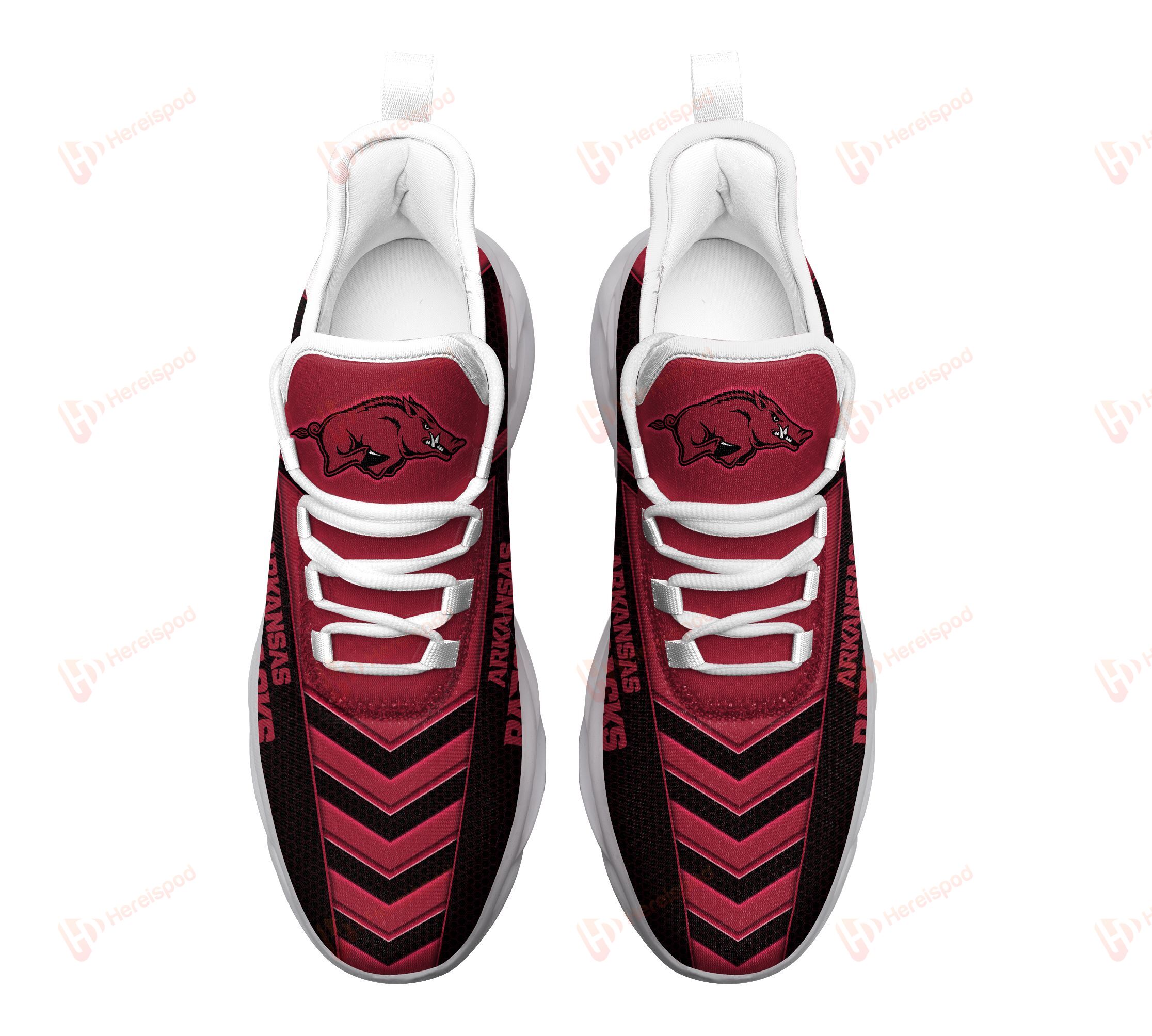 Arkansas Razorbacks Personalized Max Soul Shoes DISM421082704