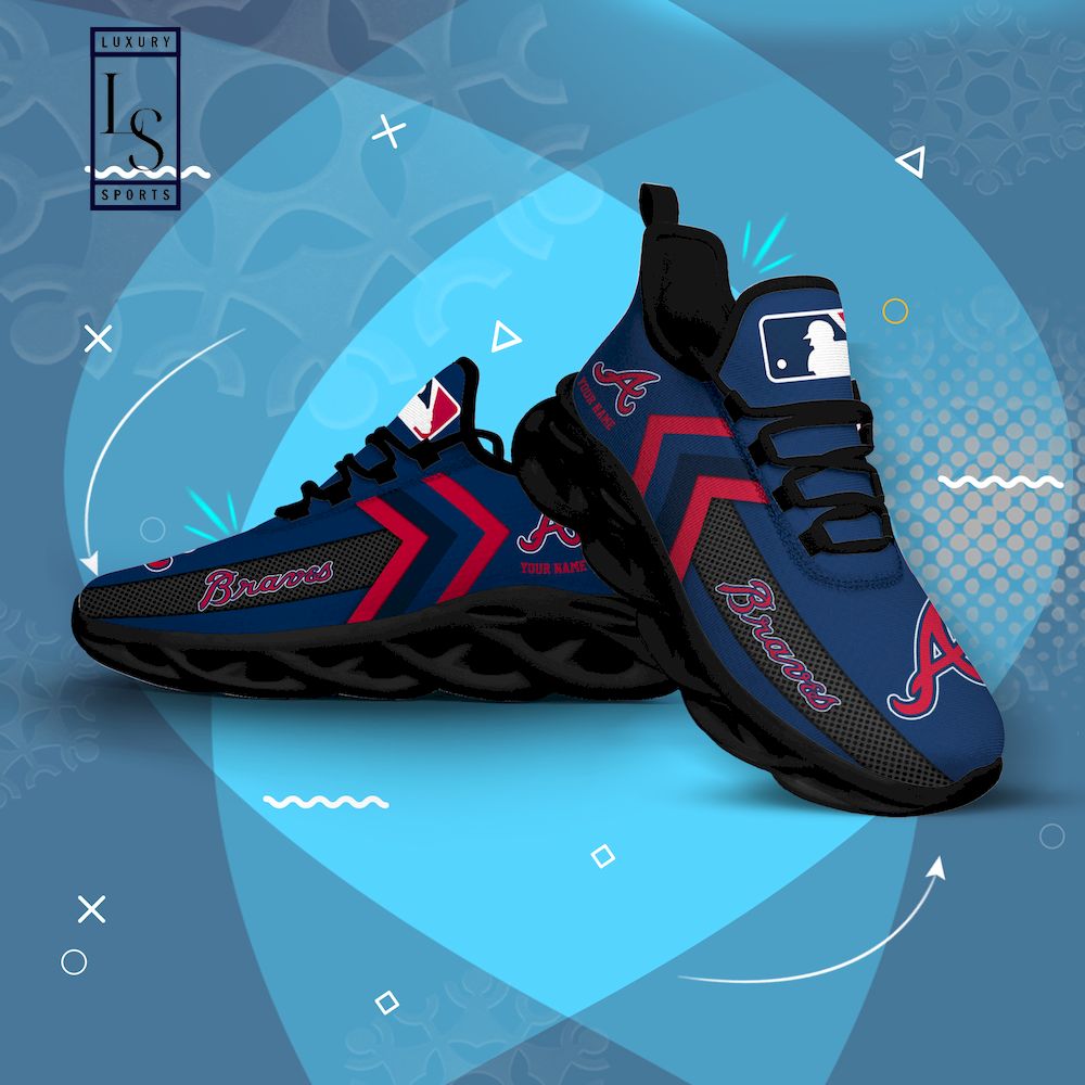 Atlanta Braves Personalized Max Soul Shoes