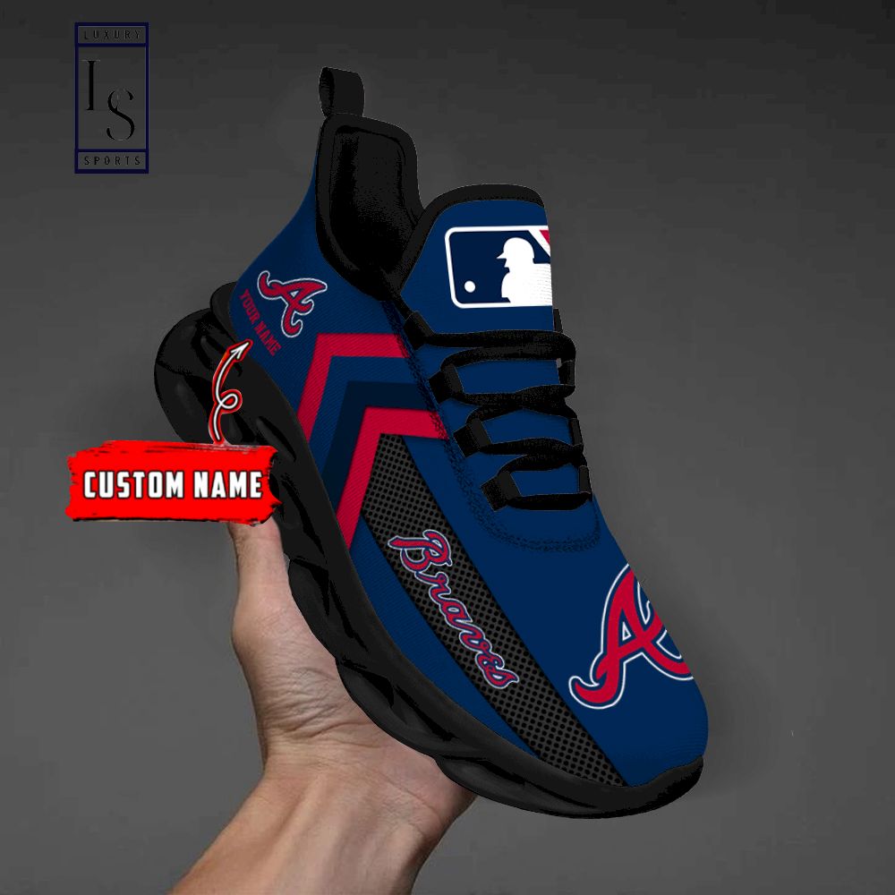 Atlanta Braves Personalized Max Soul Shoes