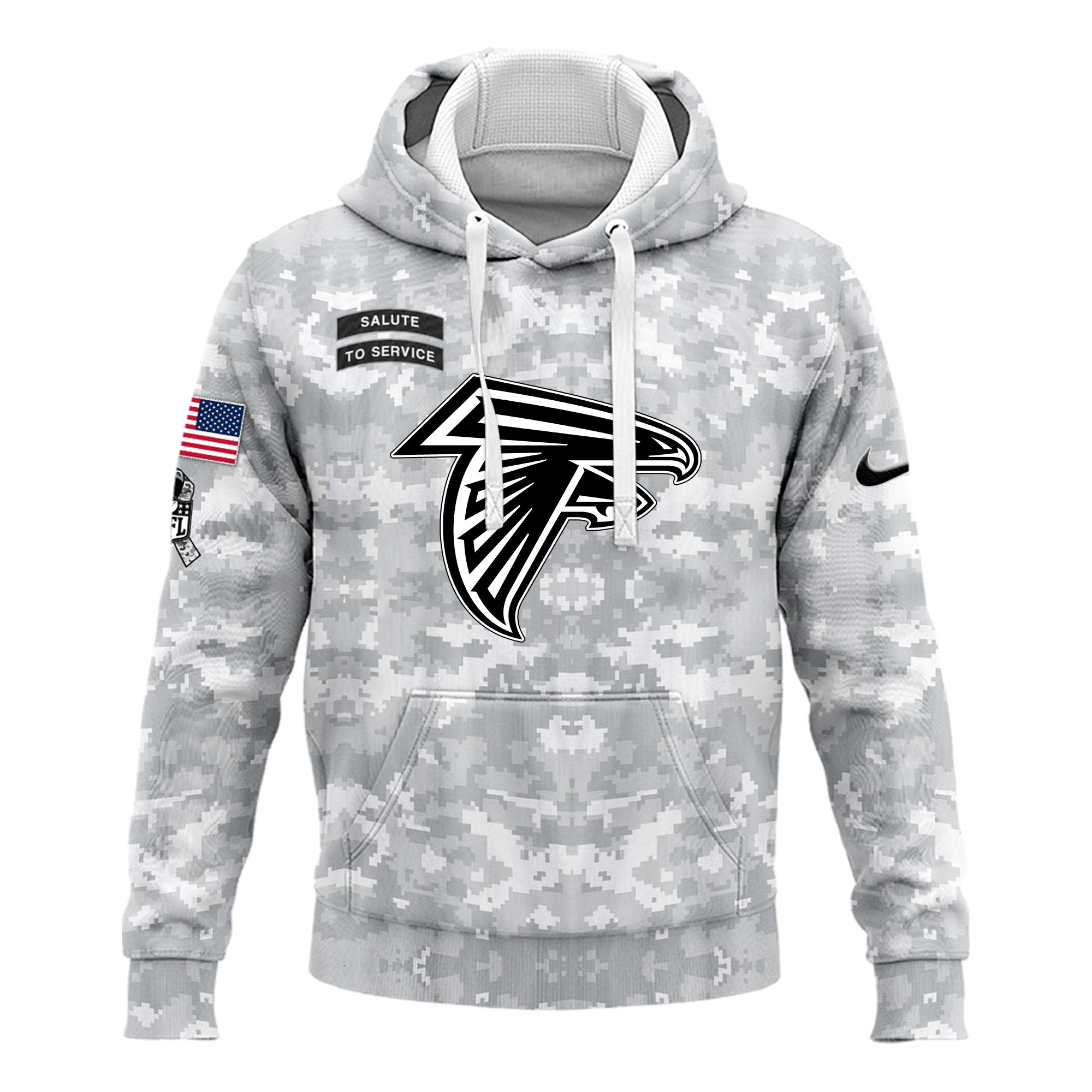 Atlanta Falcons Hoodie Camo Salute to Service Club