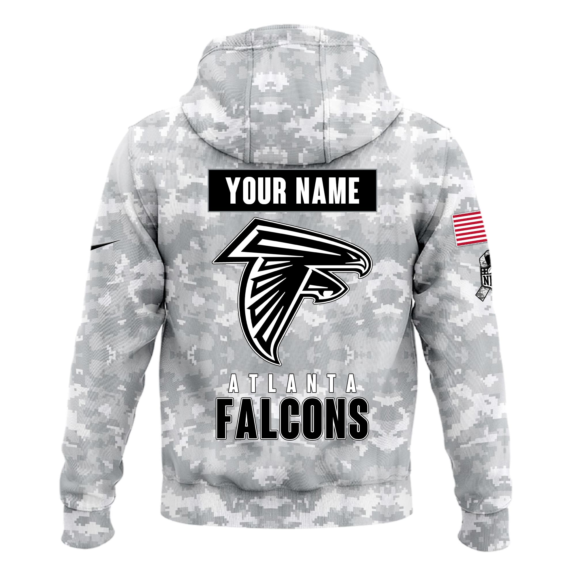 Atlanta Falcons Hoodie Camo Salute to Service Club