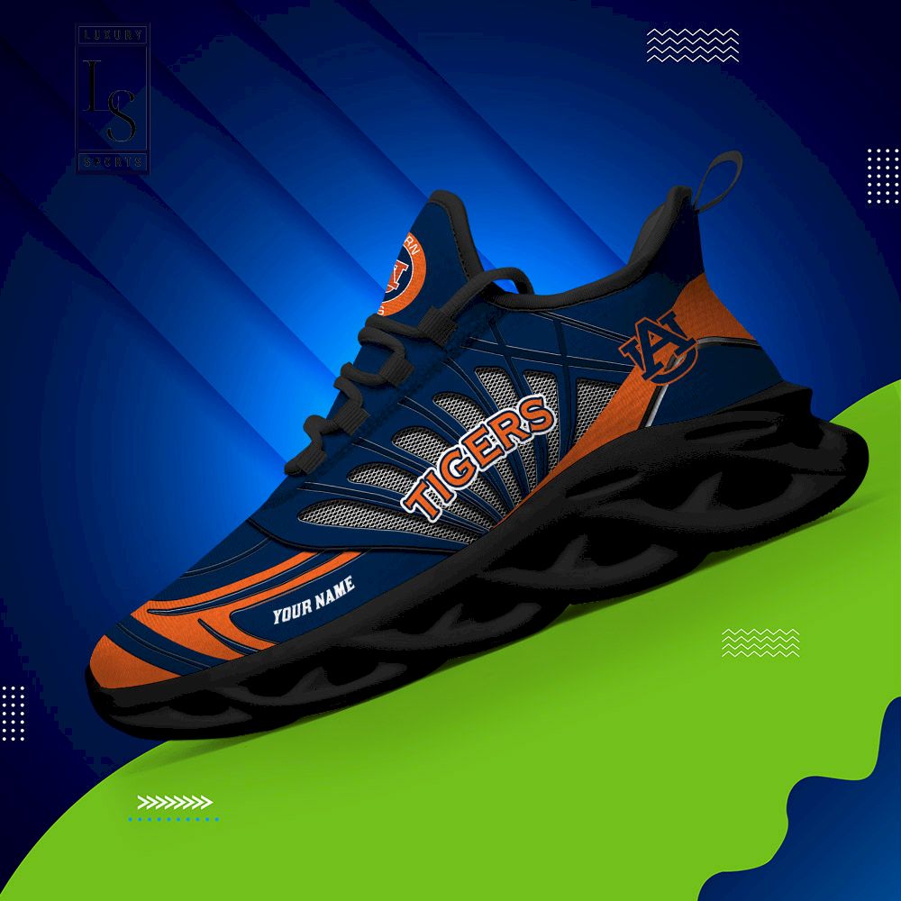 Auburn Tigers Custom Name Max Soul Shoes
