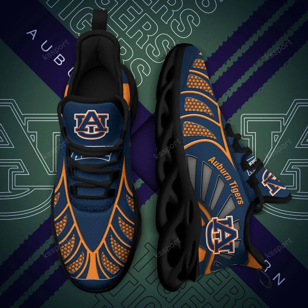 Auburn Tigers Max Soul Clunky, Black And White Running Shoes