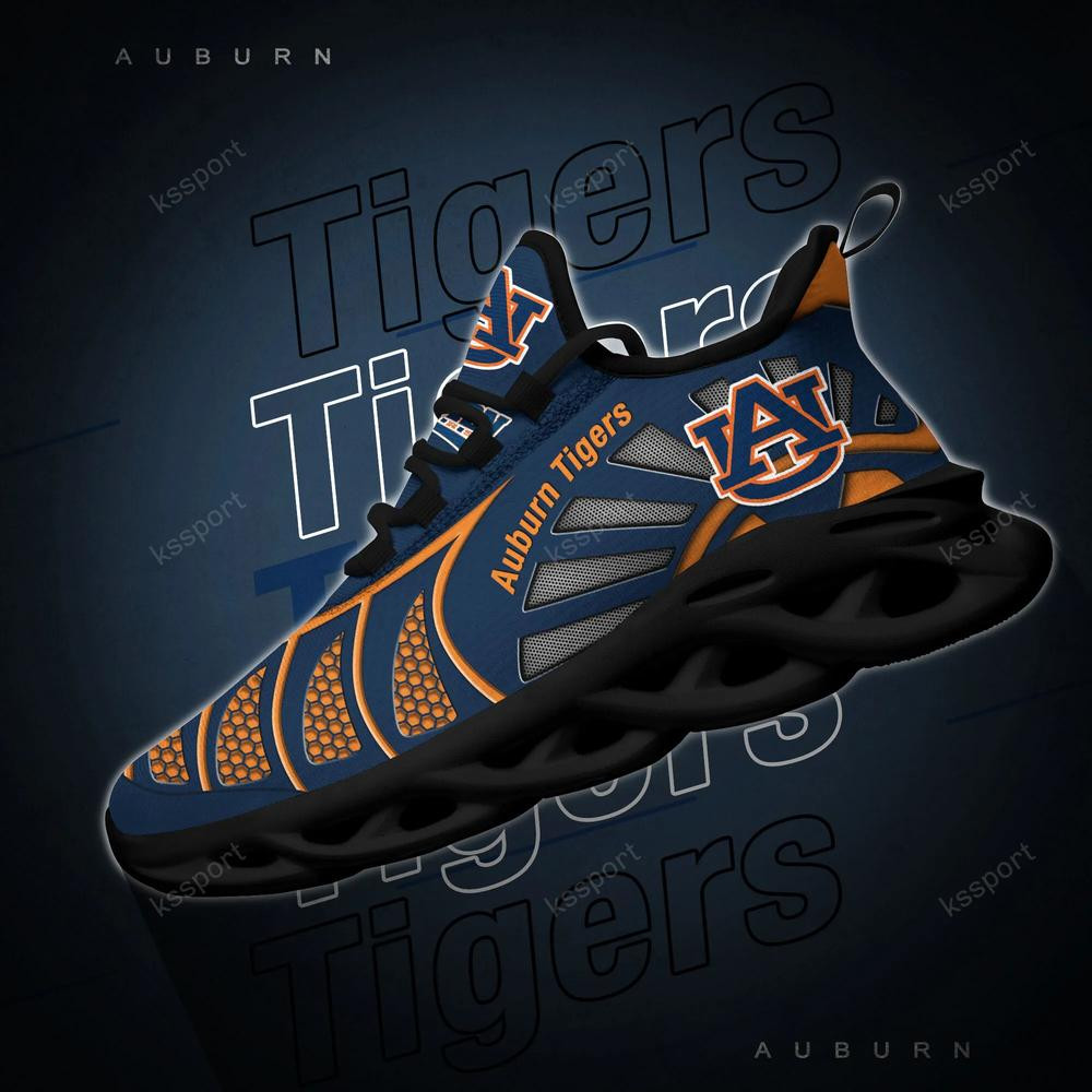 Auburn Tigers Max Soul Clunky, Black And White Running Shoes