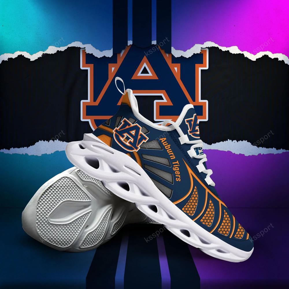 Auburn Tigers Max Soul Clunky, Black And White Running Shoes