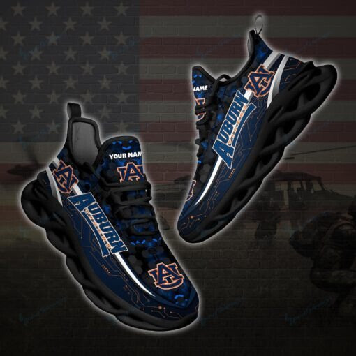 Auburn Tigers Personalized Max Soul YZ Running Sneakers 116