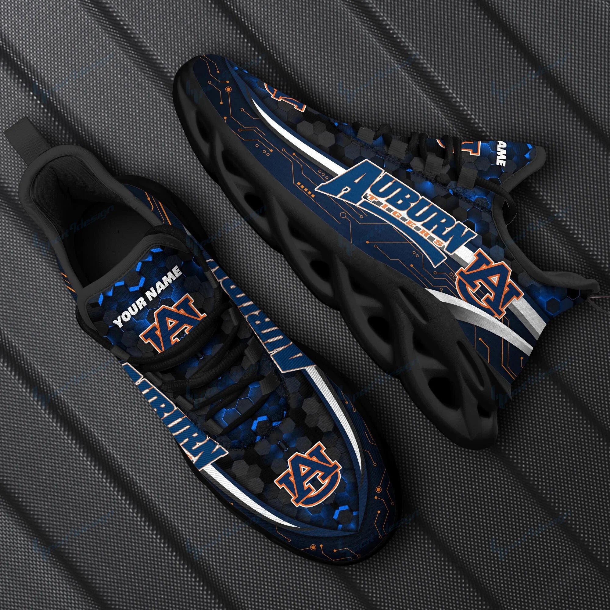 Auburn Tigers Personalized YZ Running Sneakers