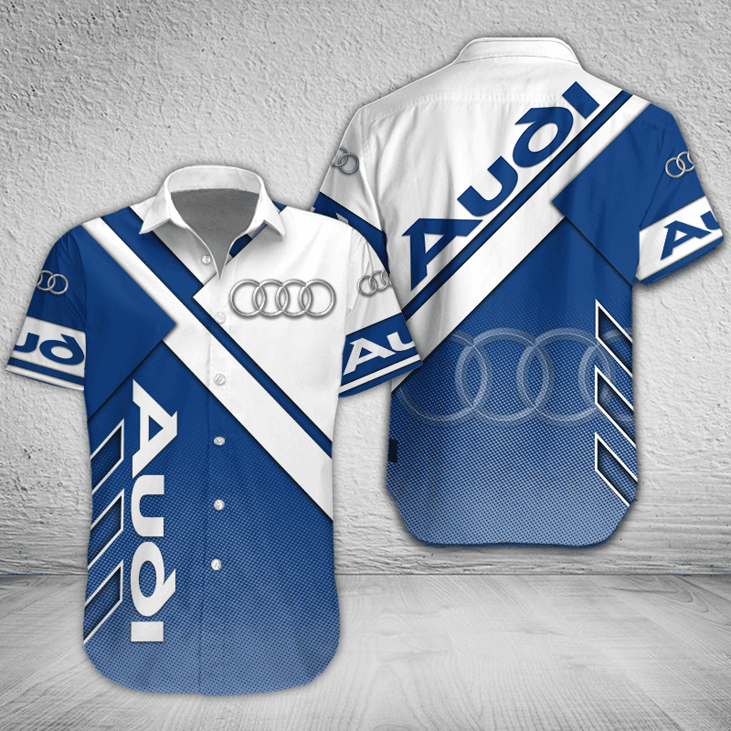 Audi Button Shirt Custom Name, Multicolor