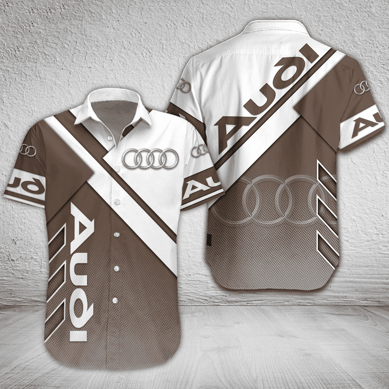 Audi Button Shirt Custom Name, Multicolor