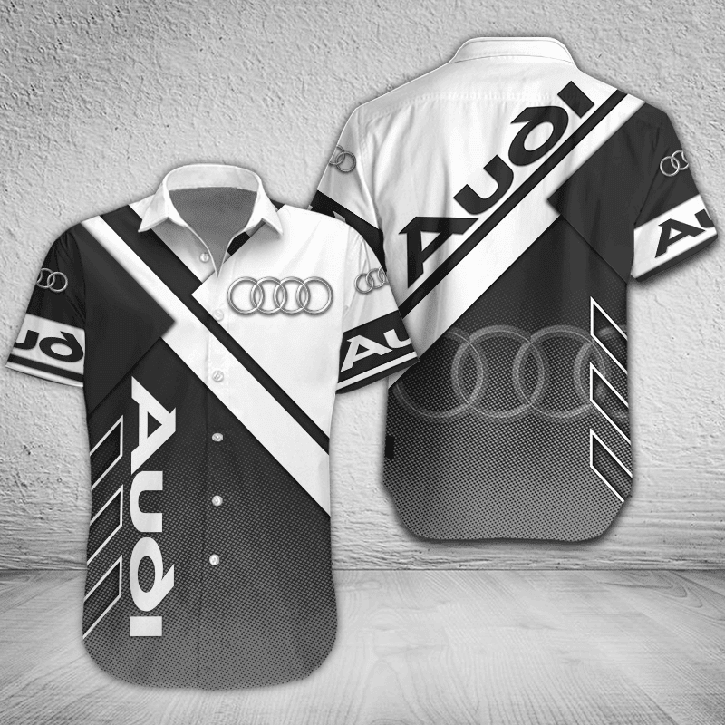 Audi Button Shirt Custom Name, Multicolor
