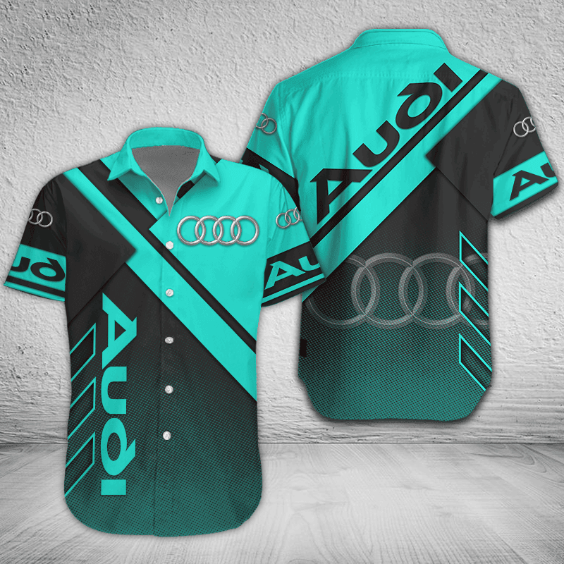 Audi Button Shirt Custom Name, Multicolor