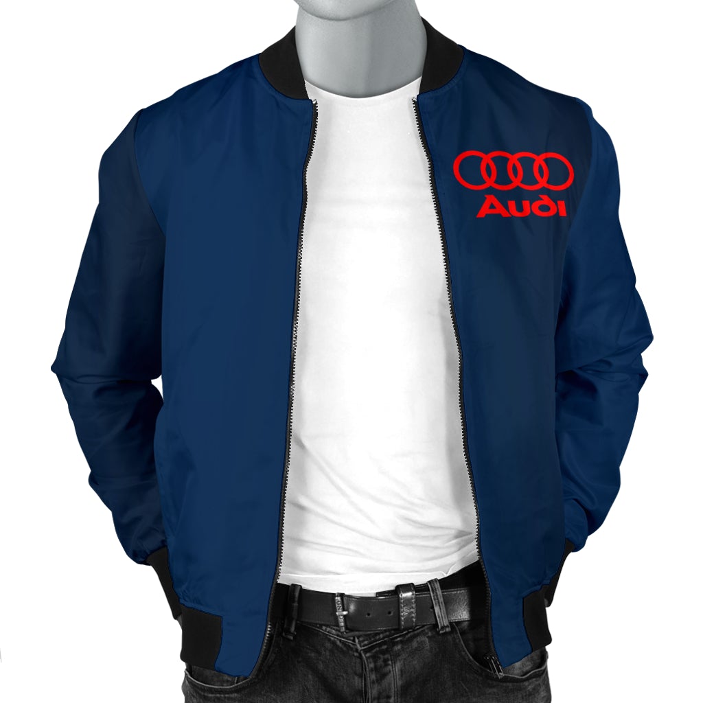 Audi Men's Bomber Jacket Blue