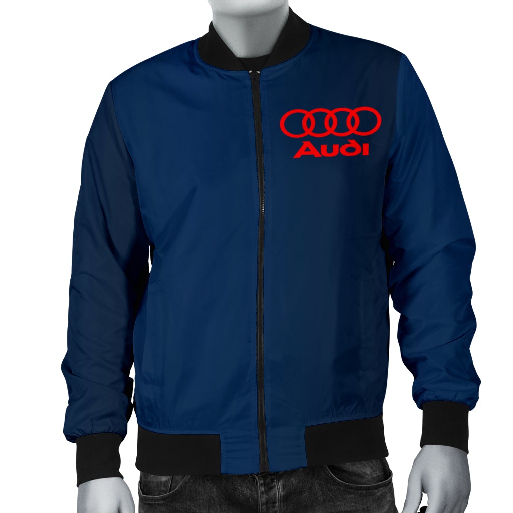 Audi Men's Bomber Jacket Blue