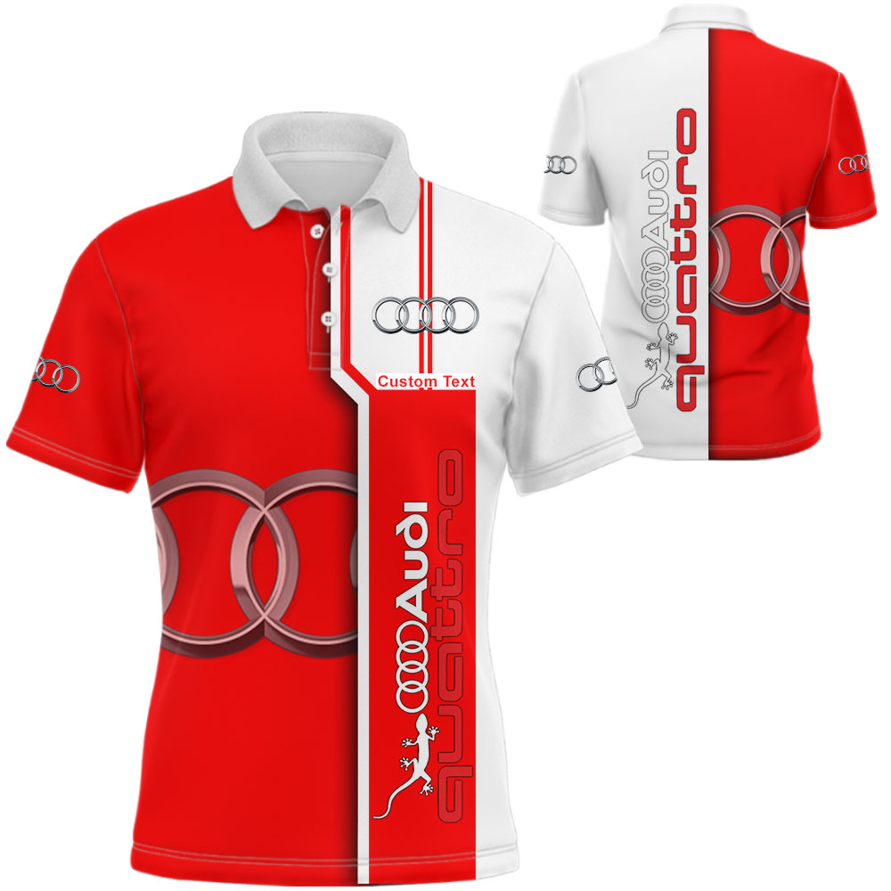 Audi Quattro 3D Apparel Zip Hoodie,Pant,Polo, Button Hawaii Shirt Personalized
