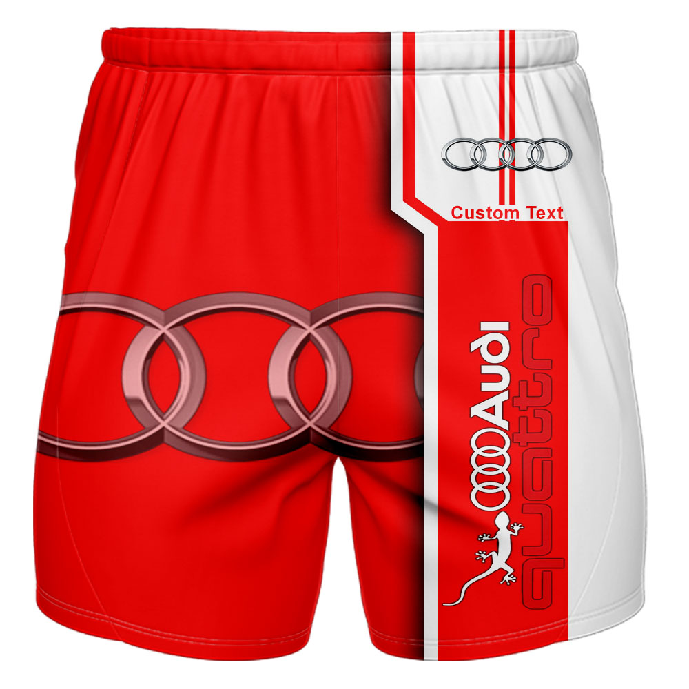 Audi Quattro 3D Apparel Zip Hoodie,Pant,Polo, Button Hawaii Shirt Personalized