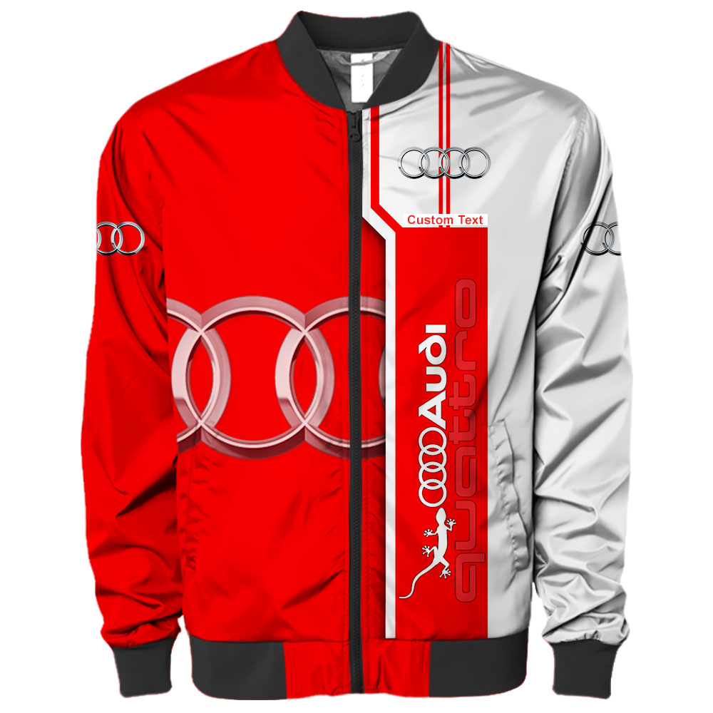 Audi Quattro 3D Apparel Zip Hoodie,Pant,Polo, Button Hawaii Shirt Personalized