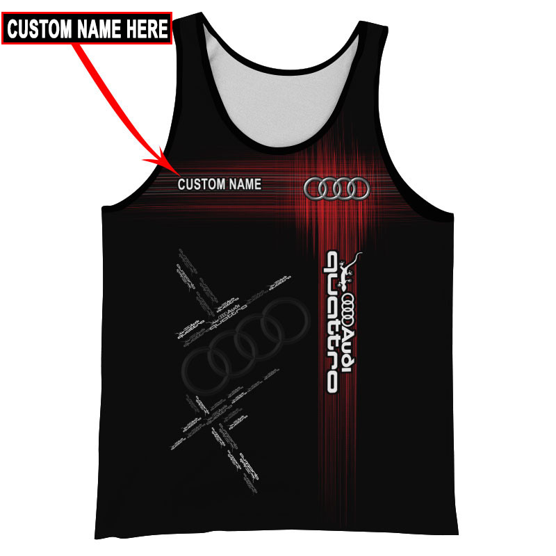 Audi quattro Skull Tshirt, sweatshirt, Polo, Hawaiian, Hoodie 3D Apparel Full Printing Custom Name