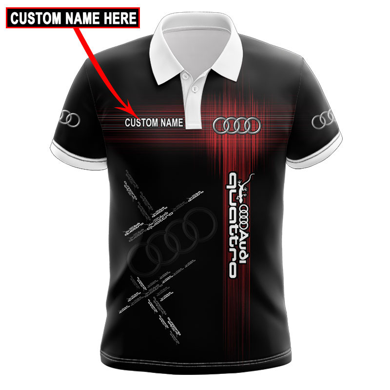 Audi quattro Skull Tshirt, sweatshirt, Polo, Hawaiian, Hoodie 3D Apparel Full Printing Custom Name