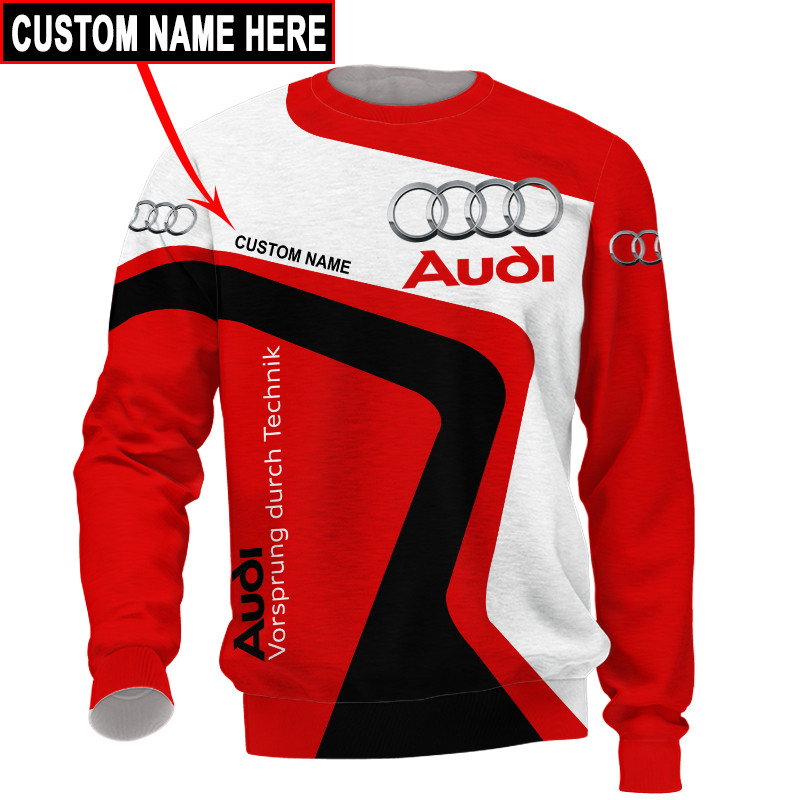 Audi t-shirt hoodie apparel 3D full printing