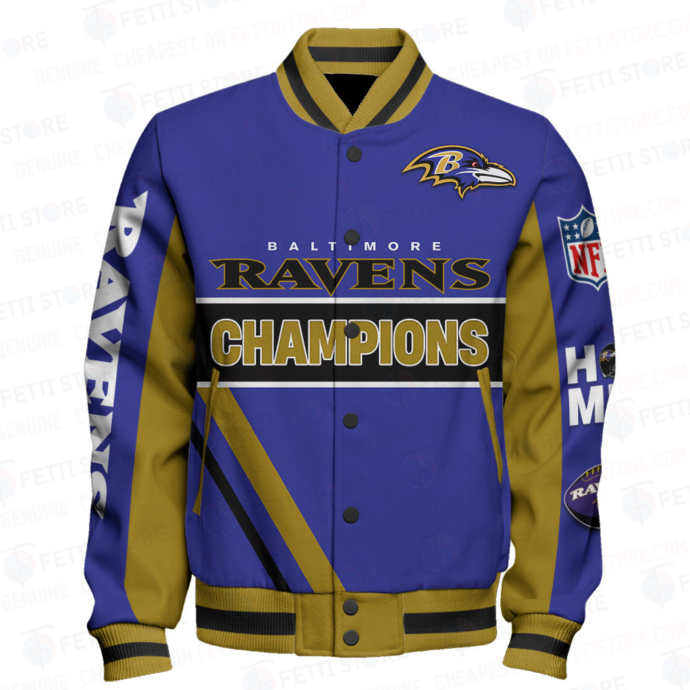 Baltimore Ravens 2X Super Bowl Champions Design Varsity Jacket