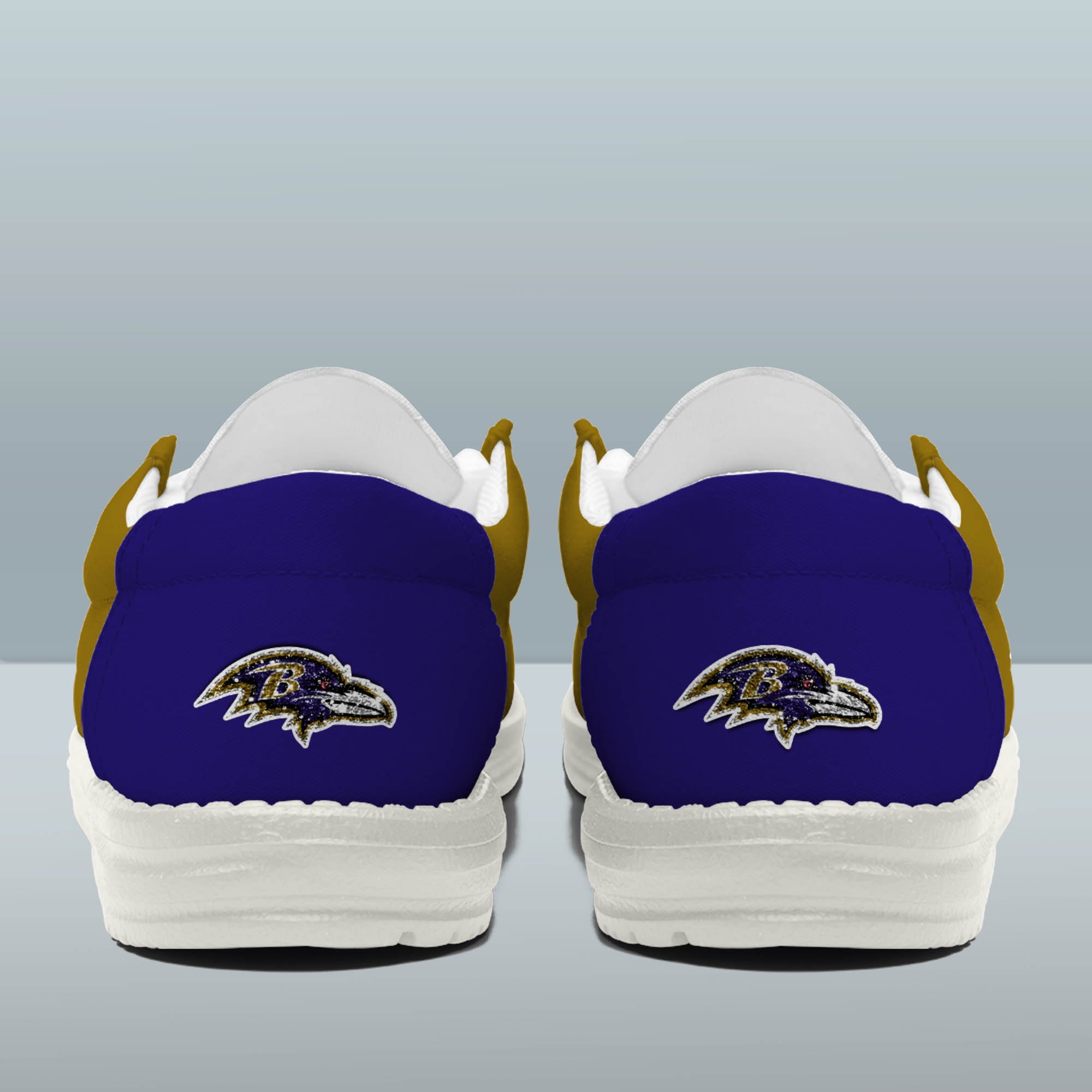 Baltimore Ravens 32 Teams HeyDude Canvas Loafer Shoes Personalized Your Name