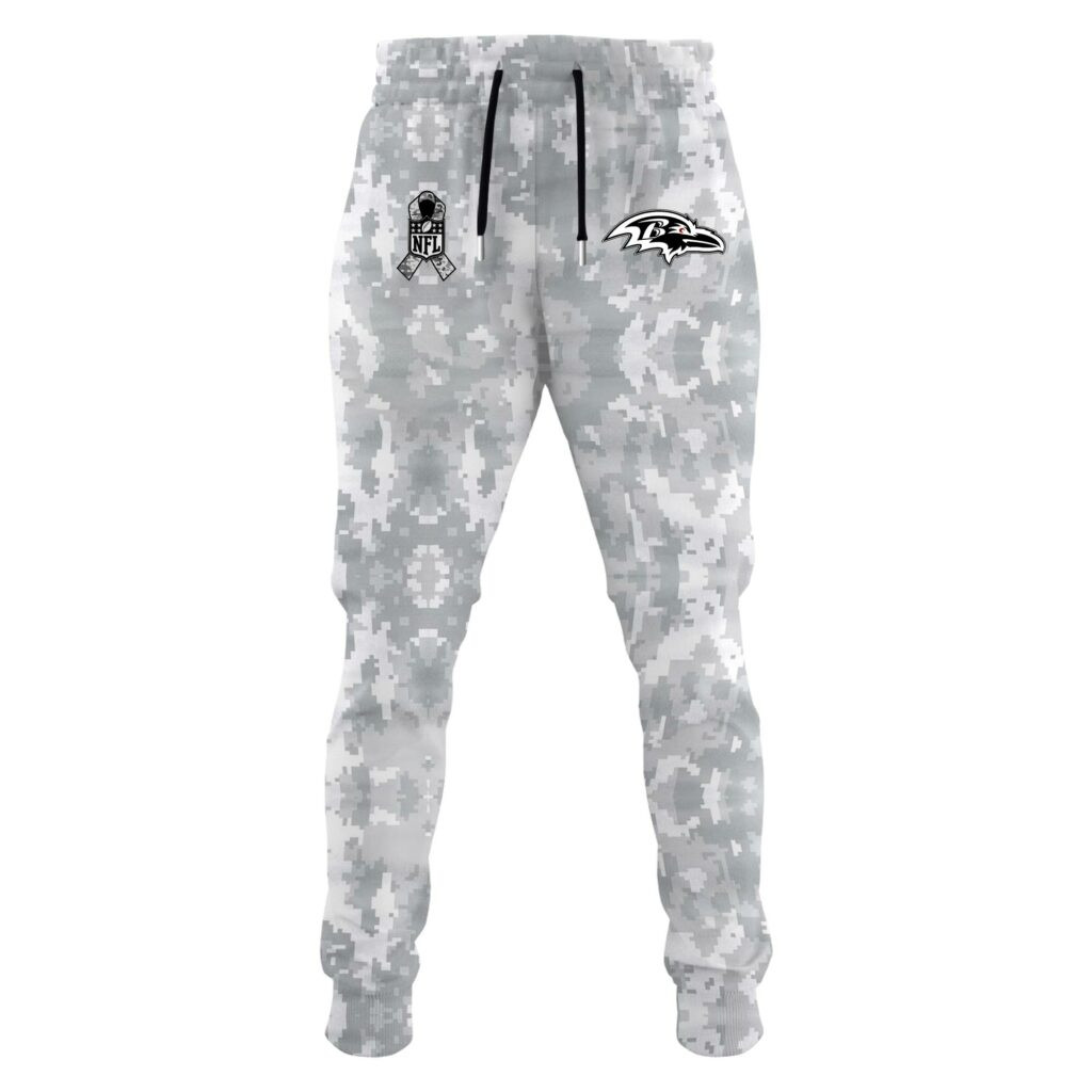 Baltimore Ravens Arctic Camo Salute to Service Club Hoodie Edition