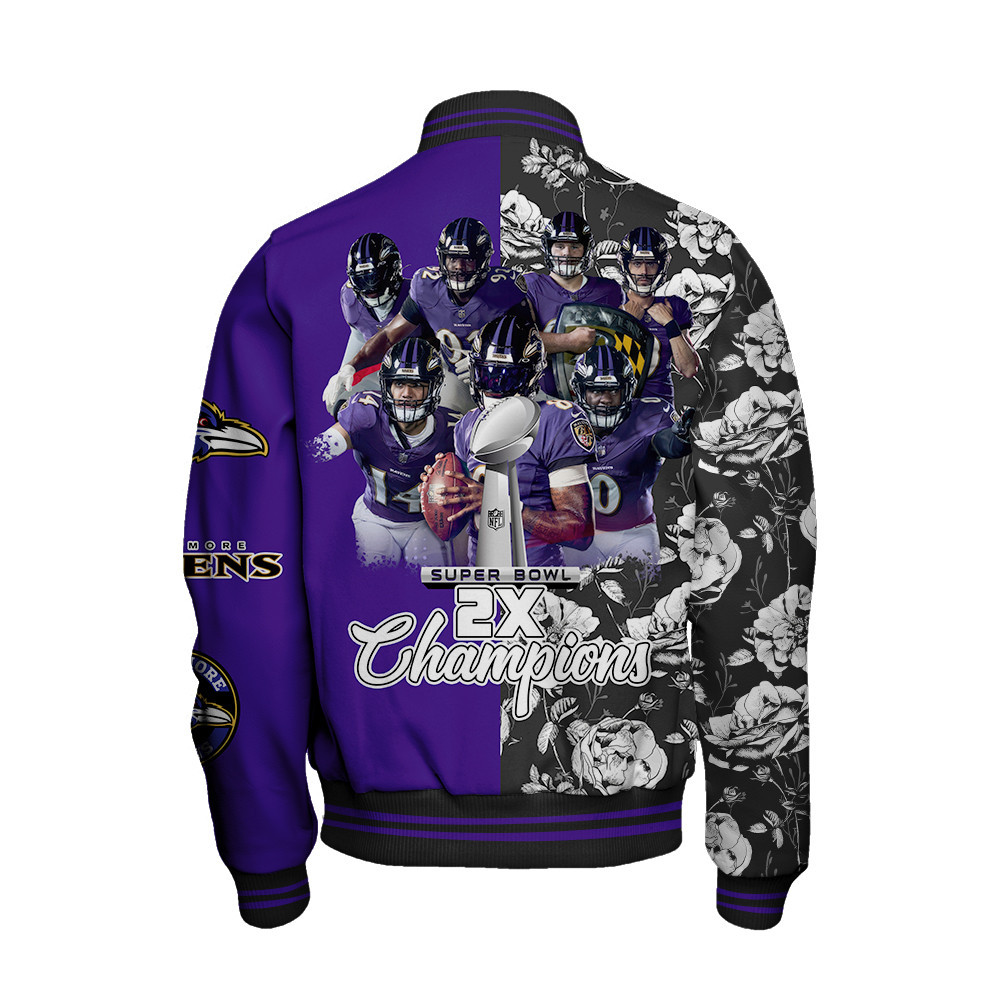 Baltimore Ravens National Football League Varsity Jacket STM V6