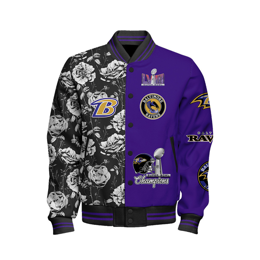 Baltimore Ravens National Football League Varsity Jacket STM V6