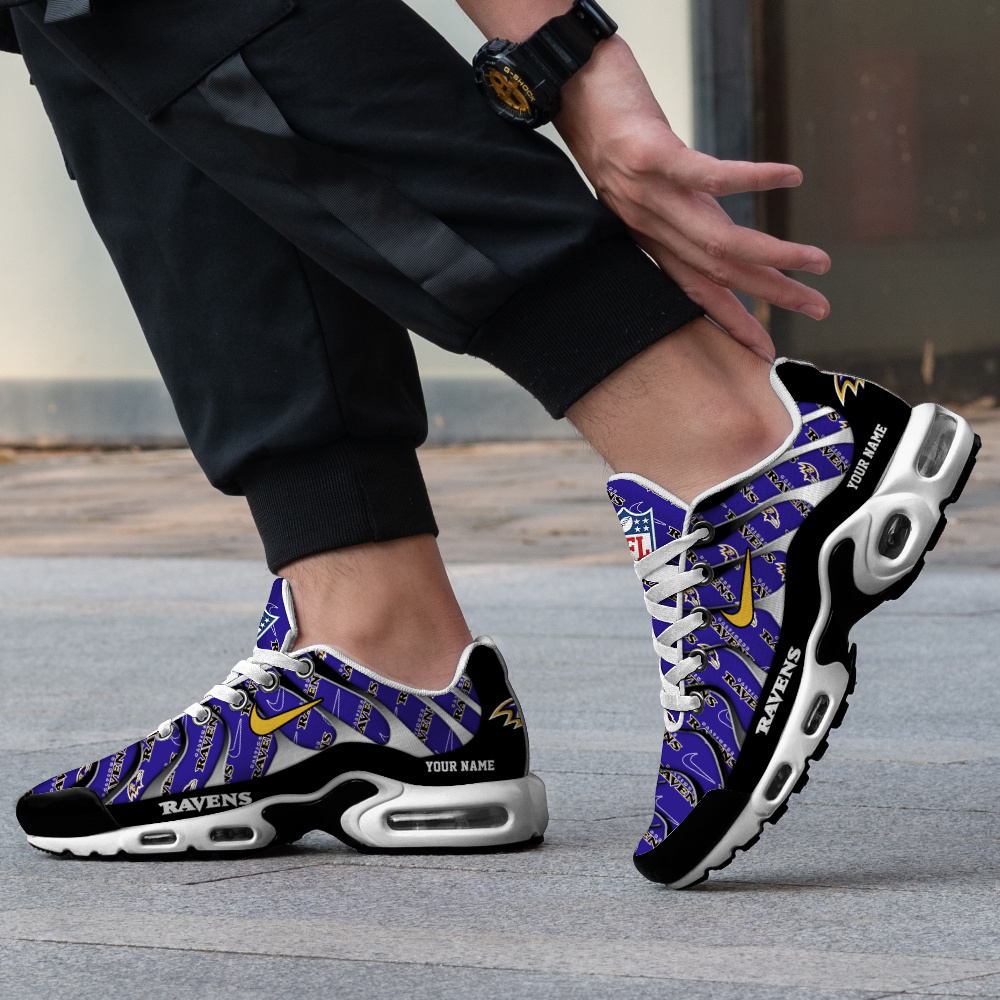 Baltimore Ravens-Pattern Swoosh Personalized H56 Shoes-SP16112303ID02DS08